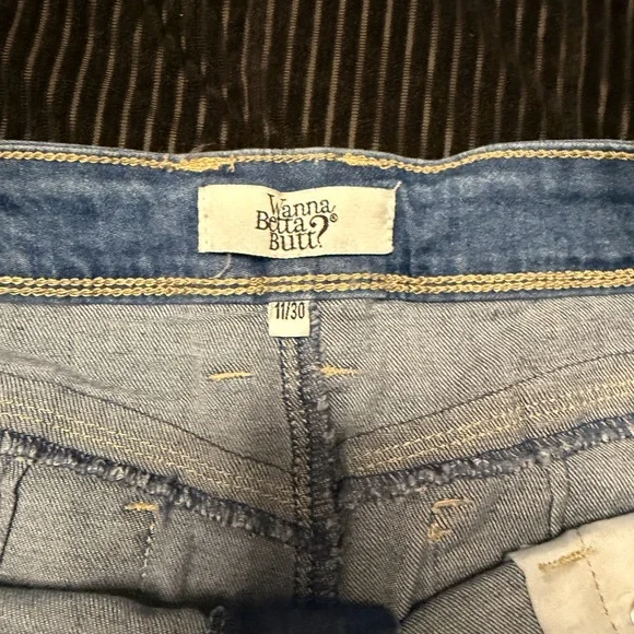 YMI Light Blue Jean Shorts for Women - Picture 2 of 3